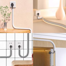 Self-Adhesive Raceway Wall Cord Duct Cover Cable Duct/Trough PVC Surface-Mounted Ground Trunking Floor Trunking - wide arch white - Image 5