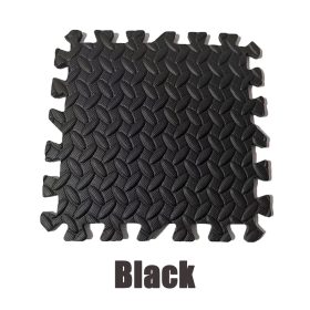 Puzzle Mat Gym Mat Baby Gym Playmat Exercise EVA Foam Puzzle Playmat Crawling Floor Mat - Black