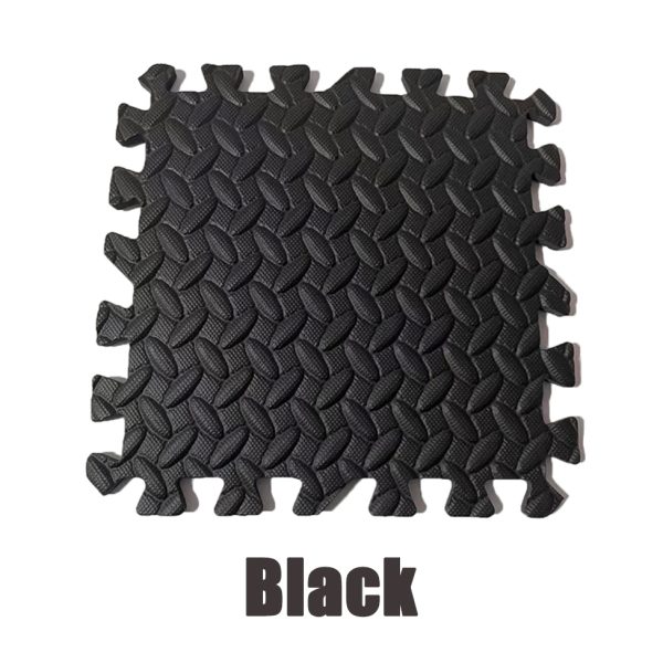 Puzzle Mat Gym Mat Baby Gym Playmat Exercise EVA Foam Puzzle Playmat Crawling Floor Mat - Black