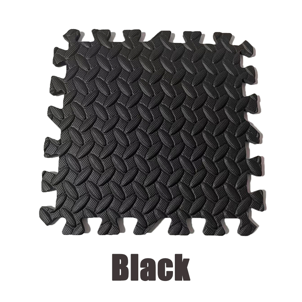 Puzzle Mat Gym Mat Baby Gym Playmat Exercise EVA Foam Puzzle Playmat Crawling Floor Mat - Black - Image 1