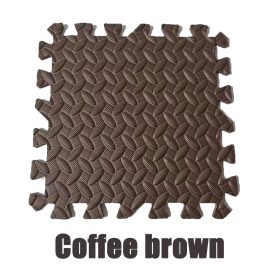Puzzle Mat Gym Mat Baby Gym Playmat Exercise EVA Foam Puzzle Playmat Crawling Floor Mat - Coffee Brown