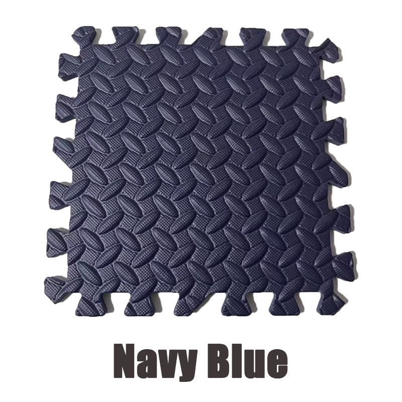 Puzzle Mat Gym Mat Baby Gym Playmat Exercise EVA Foam Puzzle Playmat Crawling Floor Mat - Navy Blue - Image 1