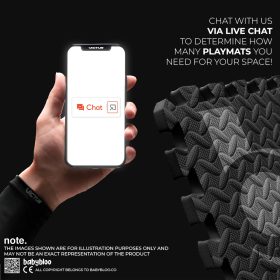 Puzzle Mat Gym Mat Baby Gym Playmat Exercise EVA Foam Puzzle Playmat Crawling Floor Mat - Navy Blue - Image 8