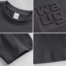 Plain Men Short Sleeve Fashion Round Neck Korean Style Loose Breathable Oversize T-Shirt - Khaki - Image 5