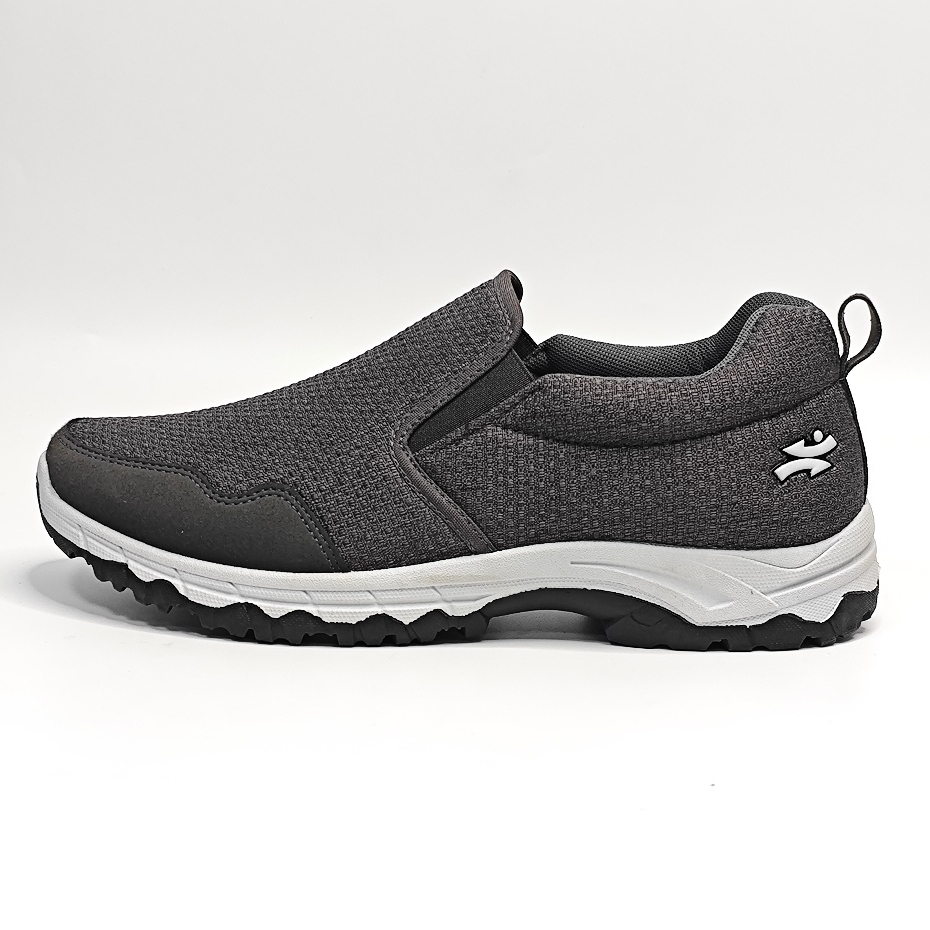 Men shoes jogging sneakers men - Grey/Grey s1612/1507 - Image 1