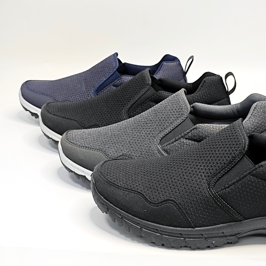 Men shoes jogging sneakers men - Grey/Grey s1612/1507 - Image 5