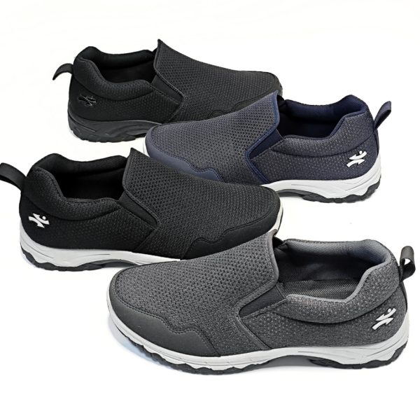 Men shoes jogging sneakers men - Grey/Grey s1612/1507