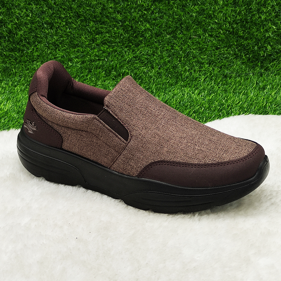 Casual Jogging Sport Shoes Sneakers Breathable & Soft - Brown SA823 - Image 1