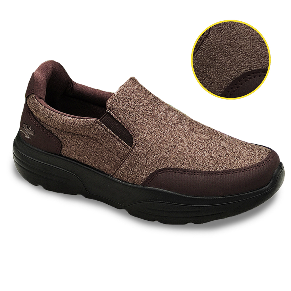 Casual Jogging Sport Shoes Sneakers Breathable & Soft - Brown SA823 - Image 2