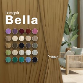 BELLA Blackout Curtain Cheap Ready Made Hook / Ring - Bronze - Image 2
