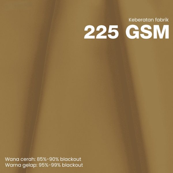 BELLA Blackout Curtain Cheap Ready Made Hook / Ring - Bronze