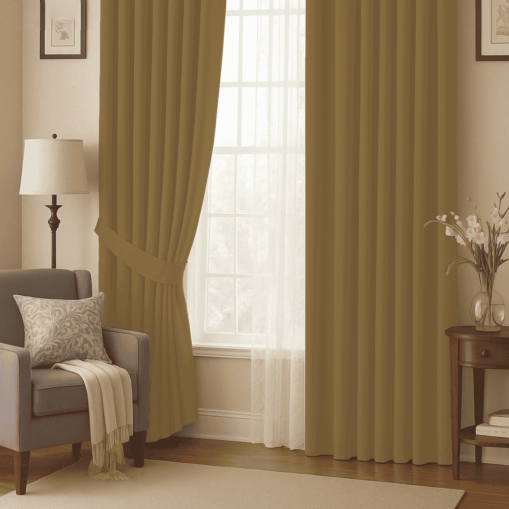 BELLA Blackout Curtain Cheap Ready Made Hook / Ring - Bronze - Image 8