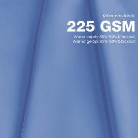 BELLA UV 90%-95% Blackout Curtain Window Ready Made Hook / Ring - Black - Image 4