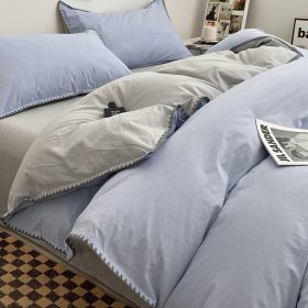 Cotton Bed in Three New Style Cotton Bed Sheet Bed Quilt Cover Student Dormitory Four-Piece - Cheese Made