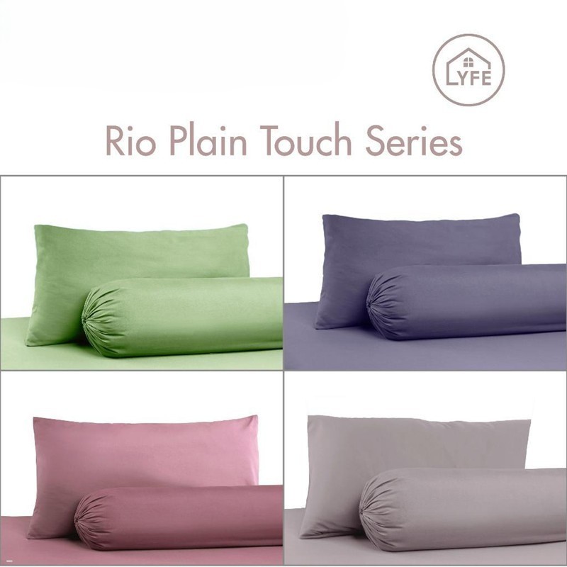 Lyfe Rio Plain Touch Series Bed Linen Microfiber Bedsheet - Blush - Image 2