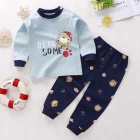 Kids Set Children Sleepwear Cloth Baby Nightwear Clothes Pajamas - Cute Bear