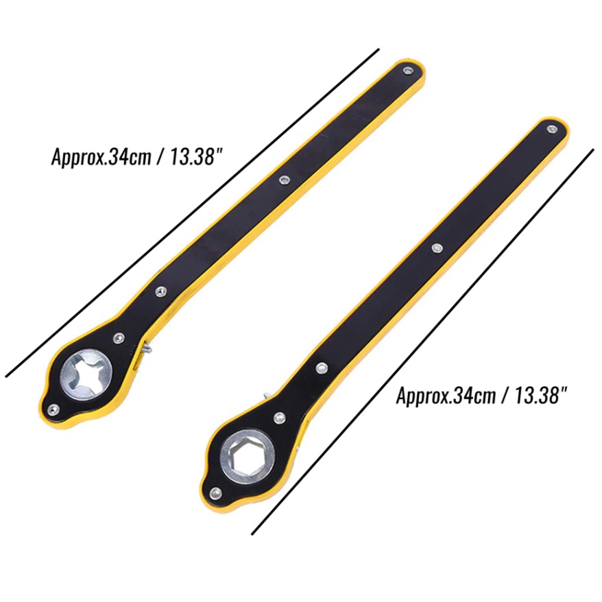 Car Scissor Jack Ratchet Wrench Garage Tire Wheel Lug Labor-saving Wrench Handle Repair Tool - Cross (+) Wrench - Image 8