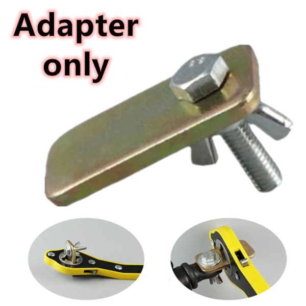 Car Scissor Jack Ratchet Wrench Garage Tire Wheel Lug Labor-saving Wrench Handle Repair Tool - Adapter Only