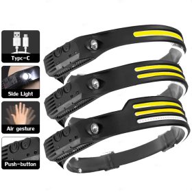 Multifunction Headlamp LED Sensor Headlight Flexible Flashlight Rechargeable Outdoor Waterproof - 1 White Light - Image 2