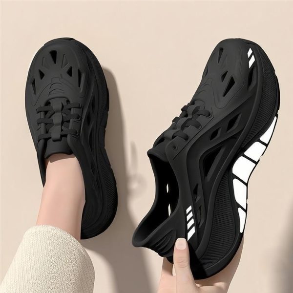 Stride Wing Men's Casual Sports Shoes, Suitable For Outdoor Activities Quick Dry EVA Material - Black
