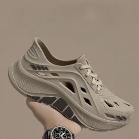 Stride Wing Men's Casual Sports Shoes, Suitable For Outdoor Activities Quick Dry EVA Material - Khaki - Image 4