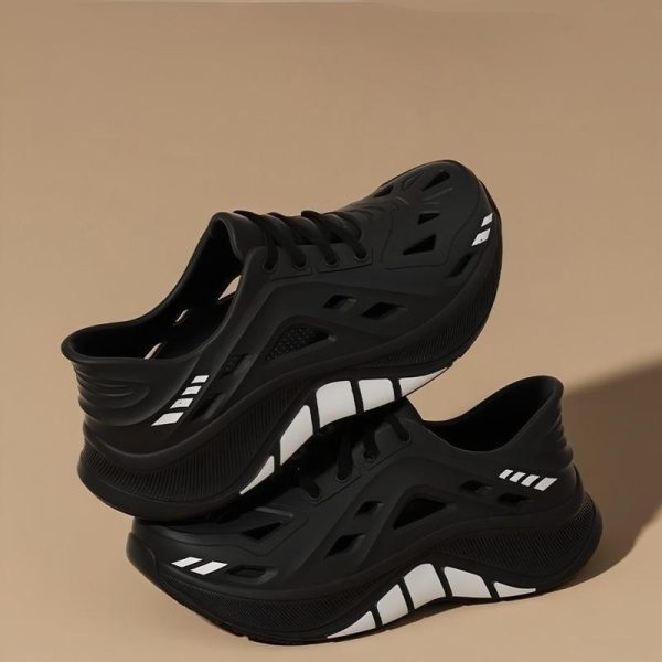 Stride Wing Men's Casual Sports Shoes, Suitable For Outdoor Activities Quick Dry EVA Material - Black