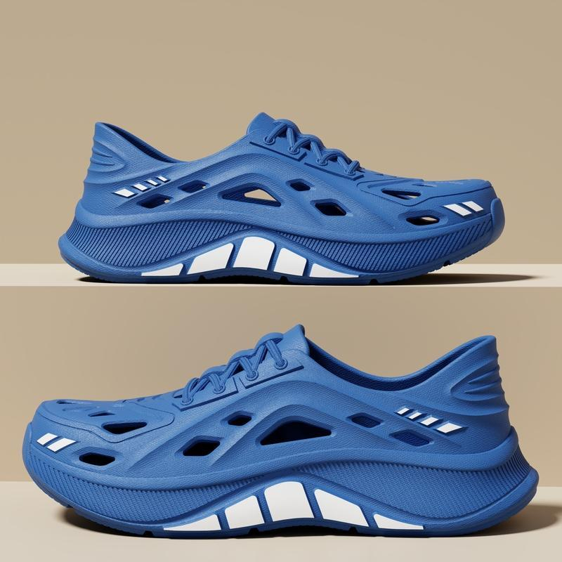 Stride Wing Men's Casual Sports Shoes, Suitable For Outdoor Activities Quick Dry EVA Material - Blue - Image 3
