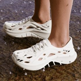 Stride Wing Men's Casual Sports Shoes, Suitable For Outdoor Activities Quick Dry EVA Material - White - Image 8