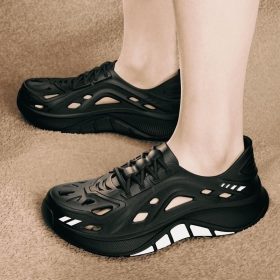 Stride Wing Men's Casual Sports Shoes, Suitable For Outdoor Activities Quick Dry EVA Material - Black - Image 9