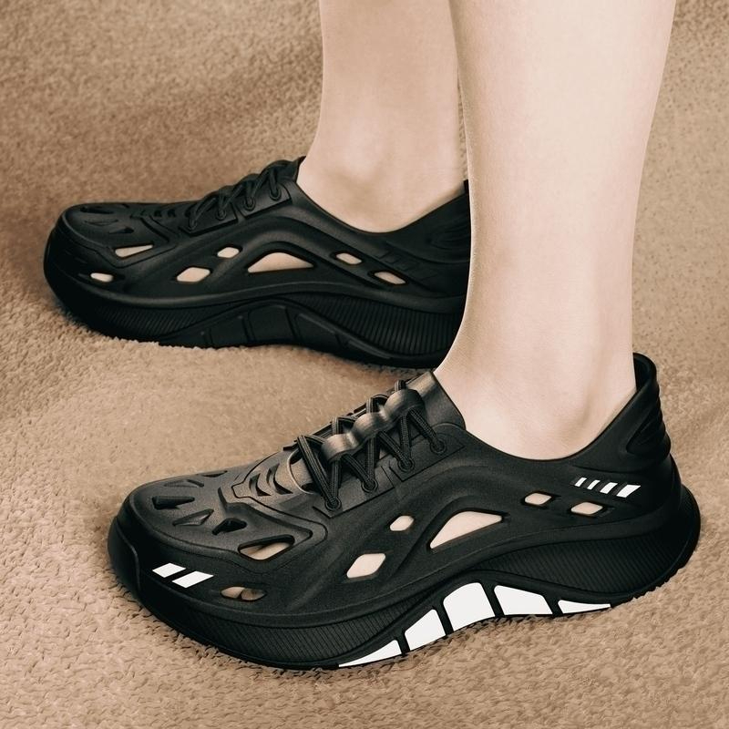 Stride Wing Men's Casual Sports Shoes, Suitable For Outdoor Activities Quick Dry EVA Material - Black - Image 9