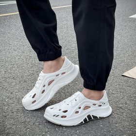 Stride Wing Men's Casual Sports Shoes, Suitable For Outdoor Activities Quick Dry EVA Material - White - Image 9