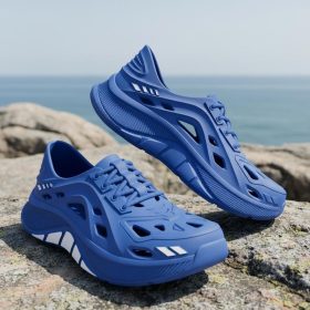 Stride Wing Men's Casual Sports Shoes, Suitable For Outdoor Activities Quick Dry EVA Material - Blue - Image 7