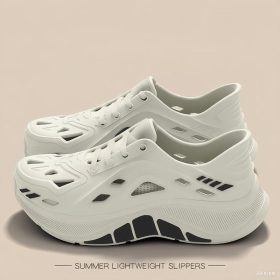 Stride Wing Men's Casual Sports Shoes, Suitable For Outdoor Activities Quick Dry EVA Material - White - Image 4