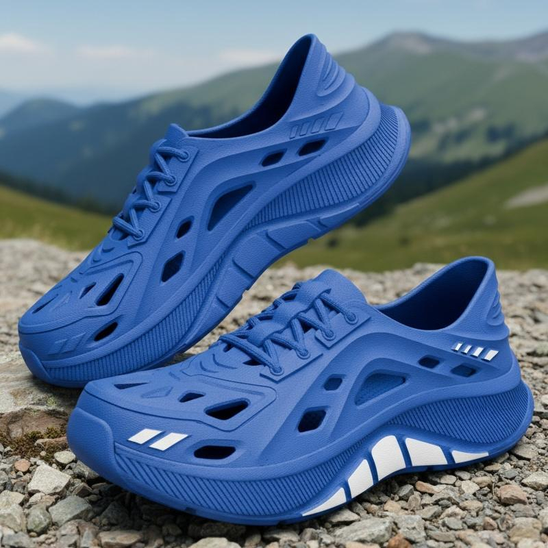 Stride Wing Men's Casual Sports Shoes, Suitable For Outdoor Activities Quick Dry EVA Material - Blue - Image 6