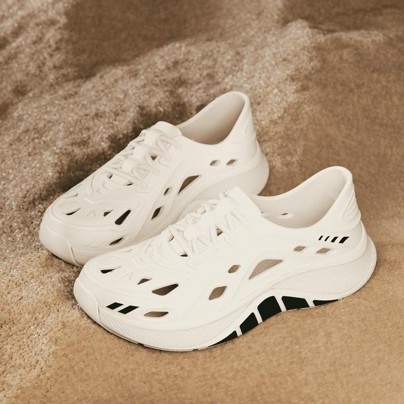 Stride Wing Men's Casual Sports Shoes, Suitable For Outdoor Activities Quick Dry EVA Material - White - Image 5