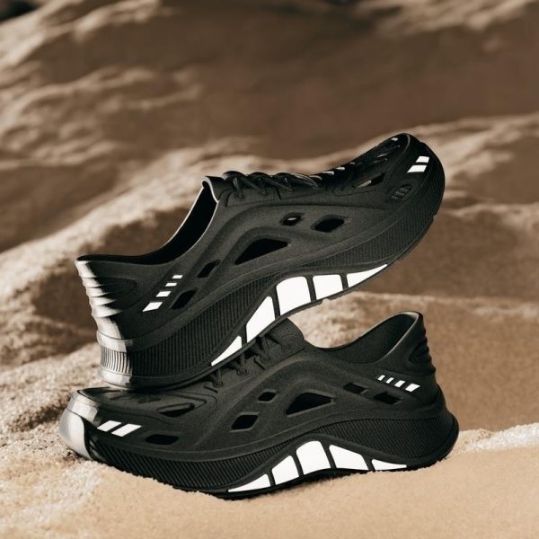 Stride Wing Men's Casual Sports Shoes, Suitable For Outdoor Activities Quick Dry EVA Material - Black