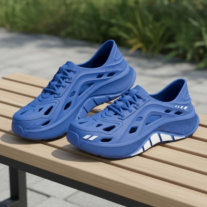 Stride Wing Men's Casual Sports Shoes, Suitable For Outdoor Activities Quick Dry EVA Material - Blue - Image 5