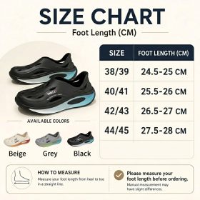 EVA Clogs Ultra Light Comfortable Men Non Slip Beach Sandals Home Shoes Casual Slide - Black - Image 13