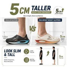 EVA Clogs Ultra Light Comfortable Men Non Slip Beach Sandals Home Shoes Casual Slide - Black - Image 11