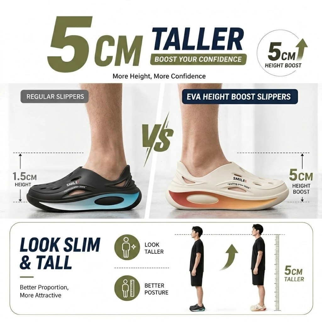 EVA Clogs Ultra Light Comfortable Men Non Slip Beach Sandals Home Shoes Casual Slide - Black - Image 11