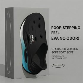 EVA Clogs Ultra Light Comfortable Men Non Slip Beach Sandals Home Shoes Casual Slide - Black - Image 9