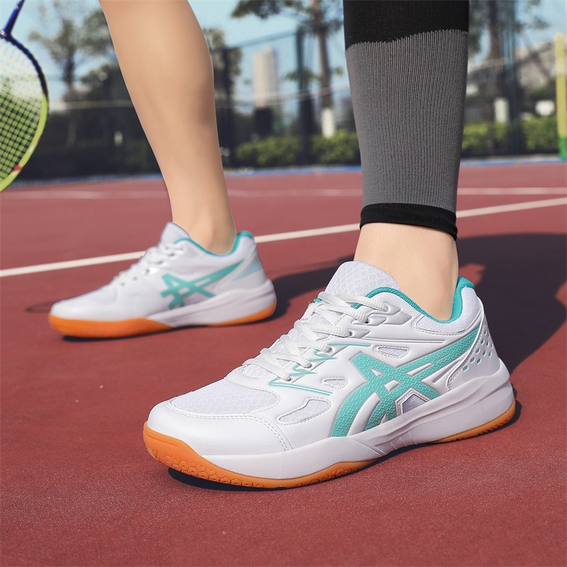 Breathable Badminton Shoes Anti Slip Rebound Sneakers Hard-Wearing Tennis Volleyball For Men Women - Moon - Image 8