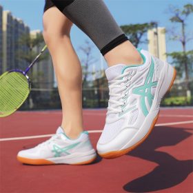 Breathable Badminton Shoes Anti Slip Rebound Sneakers Hard-Wearing Tennis Volleyball For Men Women - Moon - Image 7