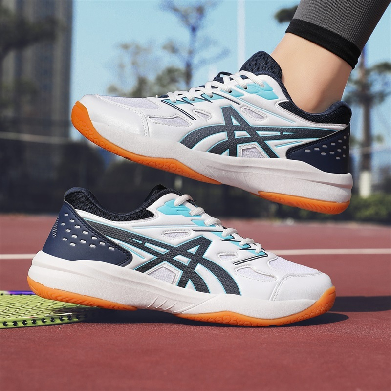 Breathable Badminton Shoes Anti Slip Rebound Sneakers Hard-Wearing Tennis Volleyball For Men Women - Moon - Image 12
