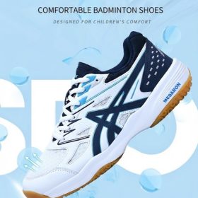 Breathable Badminton Shoes Anti Slip Rebound Sneakers Hard-Wearing Tennis Volleyball For Men Women - Moon - Image 4
