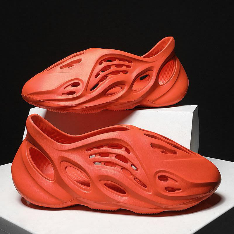 EVA rubber foam sandal runner hole shoes Unisex - Orange - Image 2