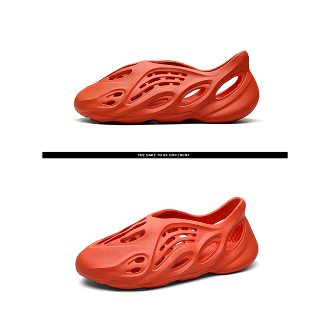 EVA rubber foam sandal runner hole shoes Unisex - Orange - Image 5