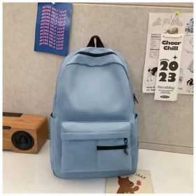 Korean Girl Fashion Multifunction School Backpack - Blue - Image 1