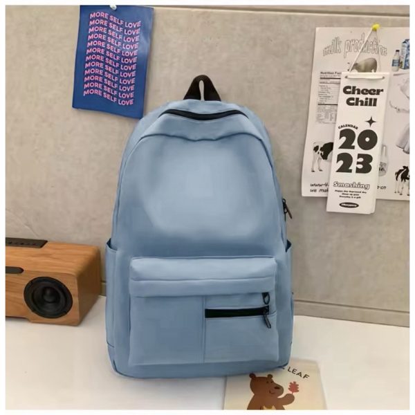 Korean Girl Fashion Multifunction School Backpack - Blue
