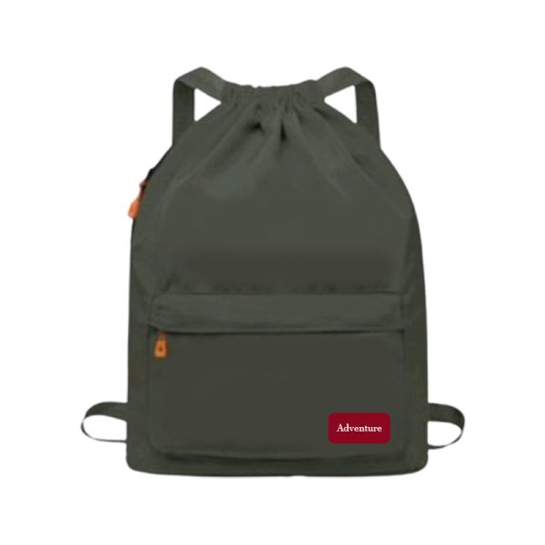 Drawstring string bag / multifunctional / multipurpose backpack - Green